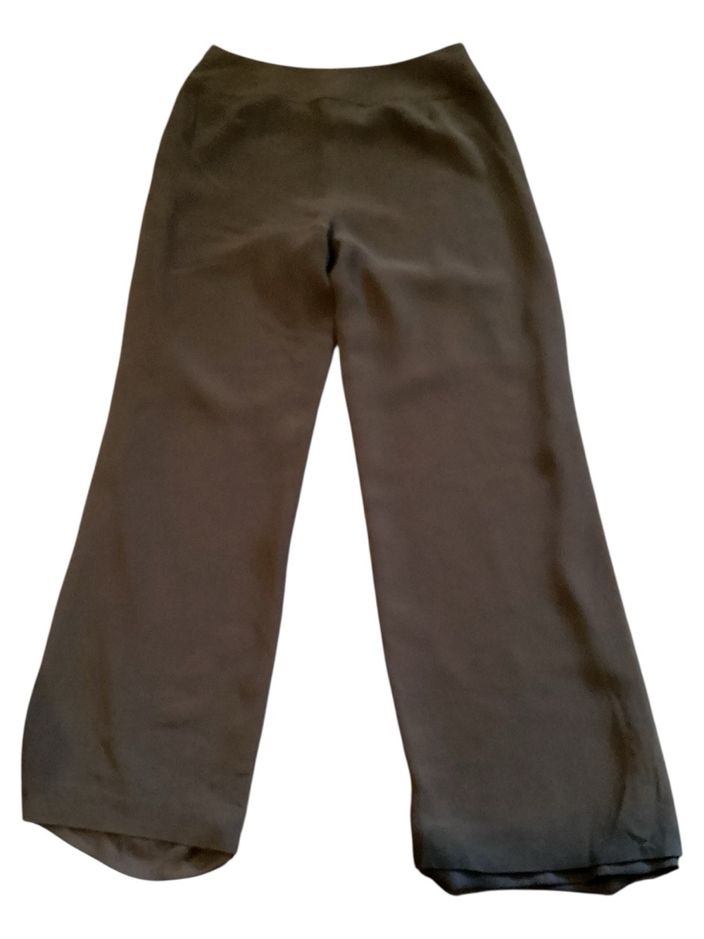Ann Taylor LOFT Brown Silk Fully Lined Dress Pants Size 6 Wide Leg
